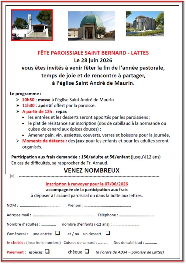 fete paroissiale 2026