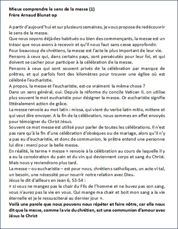 la messe 1